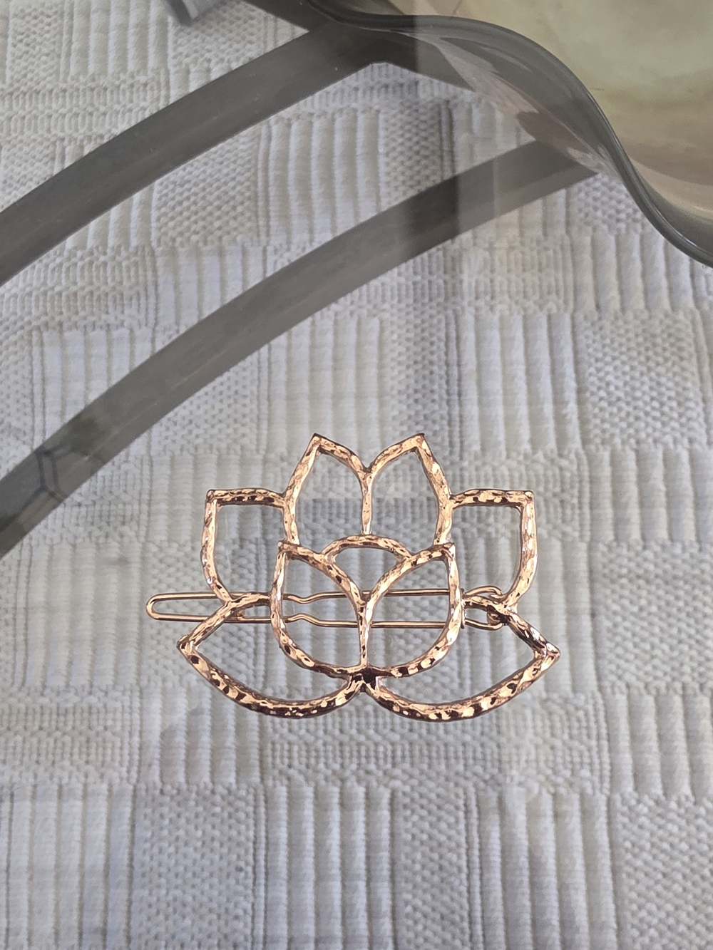 Gold Lotus Hair Clip
